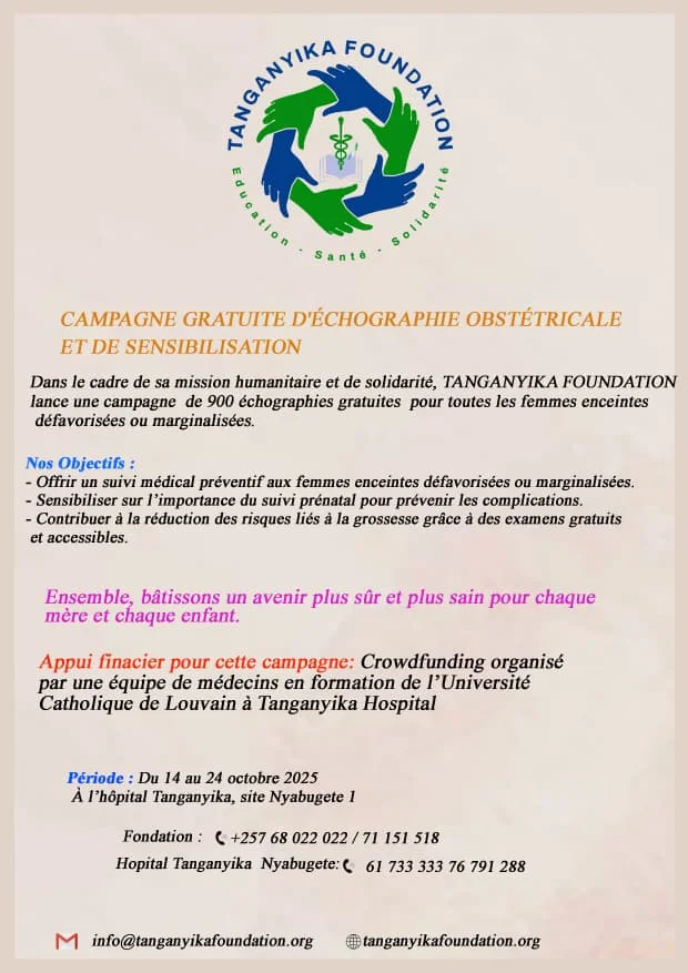 Campagne gratuite d’échographie obstétricale et de sensibilisation.